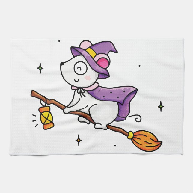 Witching hour kitchen towel (Horizontal)