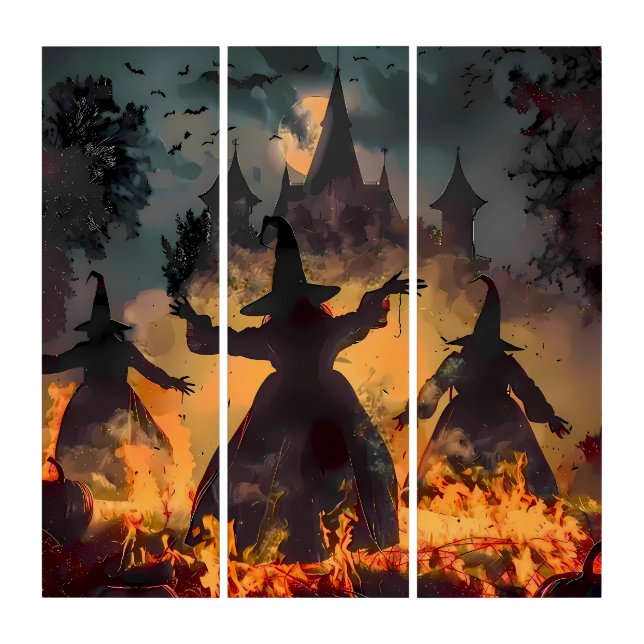 Witching Hour Ritual – Fire Dance of the Three Sis Triptych (Front)