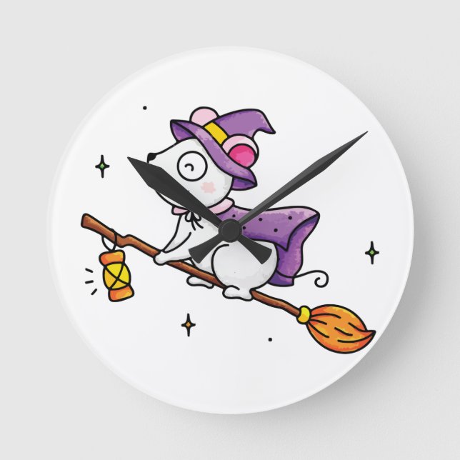 Witching hour round clock (Front)