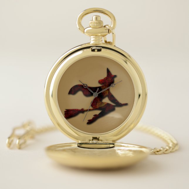 Witching Hour Silhouette Pocket Watch (Inside)
