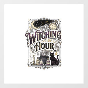 Witching Hour Vintage Engraving Witchy Design_1 Floor Decals