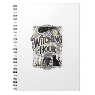 Witching Hour Vintage Engraving Witchy Design_1 Notebook