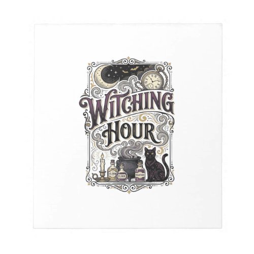 Witching Hour Vintage Engraving Witchy Design_1 Notepad