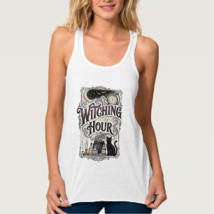 Witching Hour Vintage Engraving Witchy Design_1 Tank Top