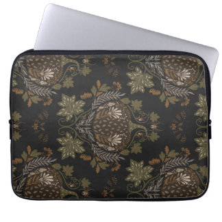 Witching Vine Folkloric Halloween Pumpkin Pattern  Laptop Sleeve