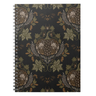 Witching Vine Folkloric Halloween Pumpkin Pattern  Notebook