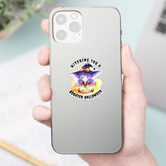 Witching you a Bookish Halloween Sticker