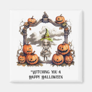 Witching you a Happy Halloween Magnet