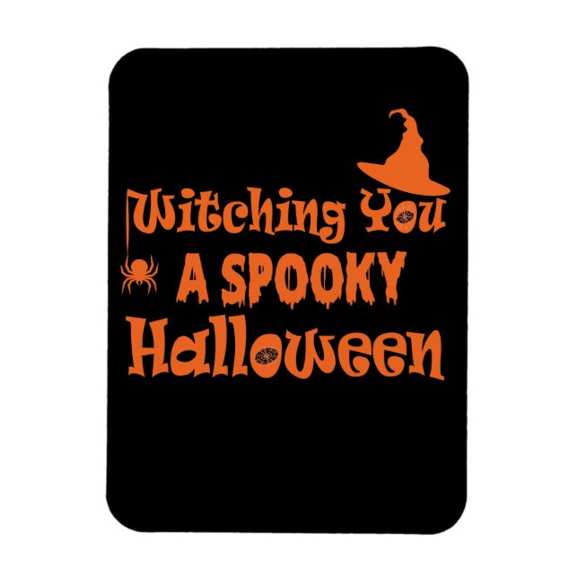 Witching You a Spooky Halloween Magnet (Vertical)