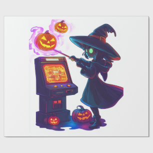 Witch's Arcade Night Wrapping Paper