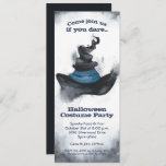 Witch's Black Hat Halloween Invitation<br><div class="desc">A watercolor black pointed witch's hat is featured on these party invitations. Fun for Halloween costume party invitations,  scary kid's birthday party invitations,  adult Halloween costume party invitations,  just change the wording to fit your occasion. Available as printed invitations and instant download to print yourself or to send digitally.</div>