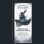 Witch's Black Hat Halloween Invitation<br><div class="desc">A watercolor black pointed witch's hat is featured on these party invitations. Fun for Halloween costume party invitations,  scary kid's birthday party invitations,  adult Halloween costume party invitations,  just change the wording to fit your occasion. Available as printed invitations and instant download to print yourself or to send digitally.</div>