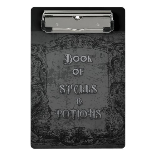 Witchs Book of Spells and Potions Mini Clipboard