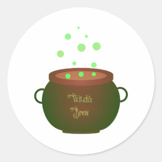 Witch's Brew Classic Round Sticker