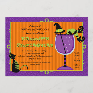 Witch's Brew Halloween Party Invitation