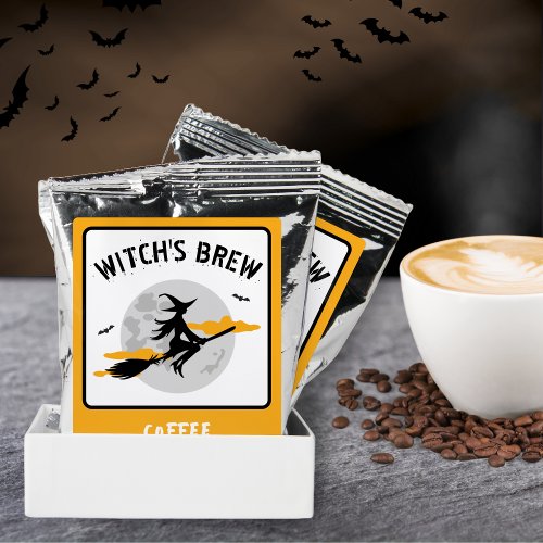 Witchs Brew Moon Witch Halloween Party Favor Coffee Drink Mix