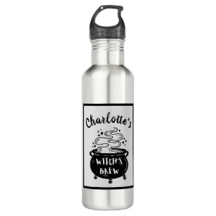 Witch's Brew Personalized Halloween Stainless Steel Water Bottle