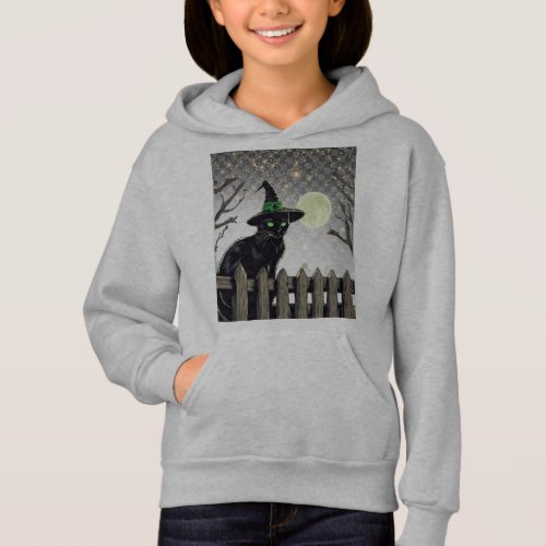 Witchs cat in the magic of the night hoodie