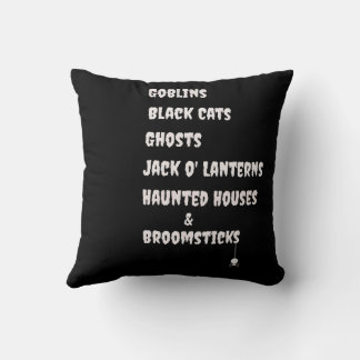Witch's Fall Favorites Throw Pillow