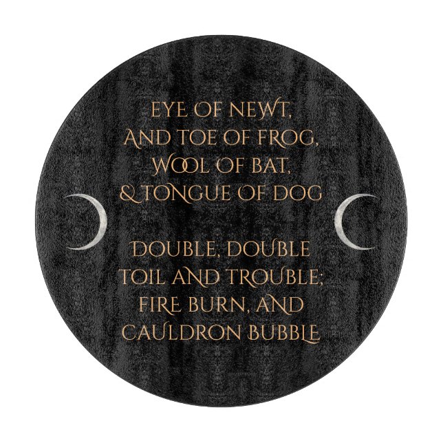 Witch's Glass Cutting Board (Front)