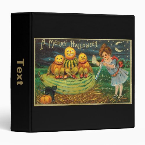 Witchs Halloween Jack_o_Lantern Magick Altar 3 Ring Binder