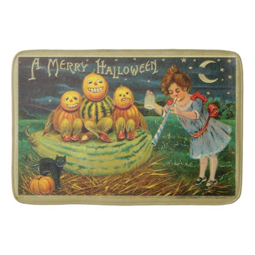 Witchs Halloween Jack_o_Lantern Magick Altar Bath Mat