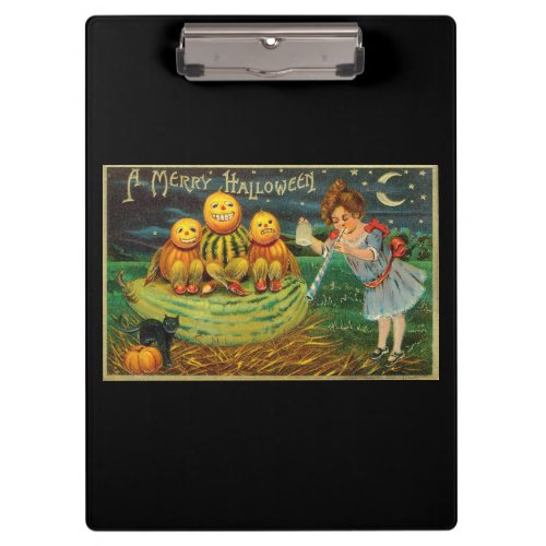 Witchs Halloween Jack_o_Lantern Magick Altar Clipboard