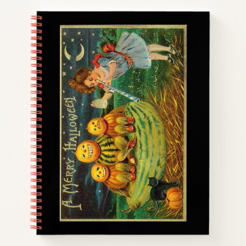 Witchs Halloween Jack_o_Lantern Magick Altar Notebook