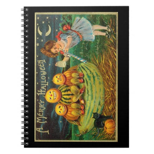 Witchs Halloween Jack_o_Lantern Magick Altar Notebook