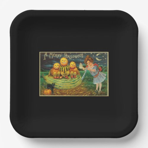Witchs Halloween Jack_o_Lantern Magick Altar Paper Plates