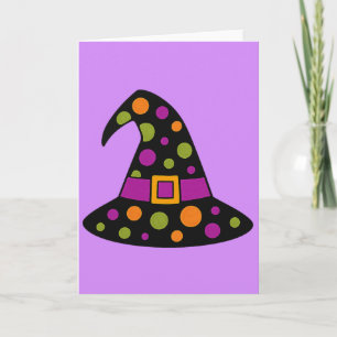 Witch's Hat Blank Halloween Card