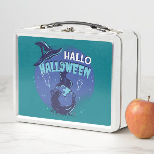 Witchs Hat Halloween Design Metal Lunch Box