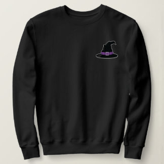 Witch's Hat Illustration With Purple Halloween Sweatshirt