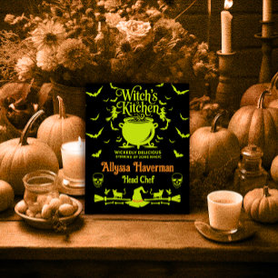 Witch's Kitchen Personalizable Halloween  Poster