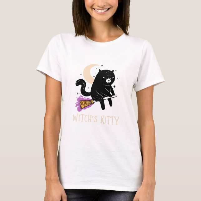 Witch's Kitty T-Shirt (Front)