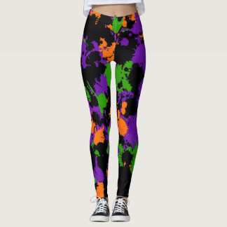 Witch's Paint Splatter Leggings