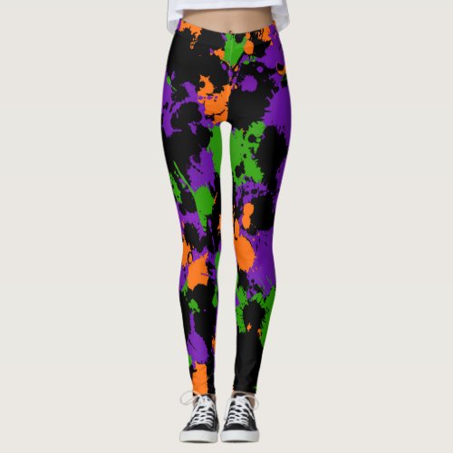 Witchs Paint Splatter Leggings