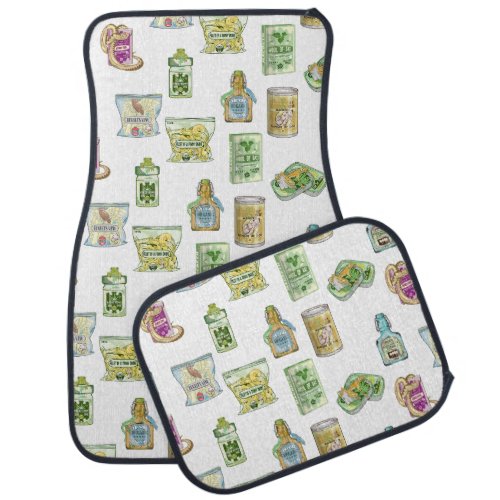 Witchs potion pattern double double  car floor mat