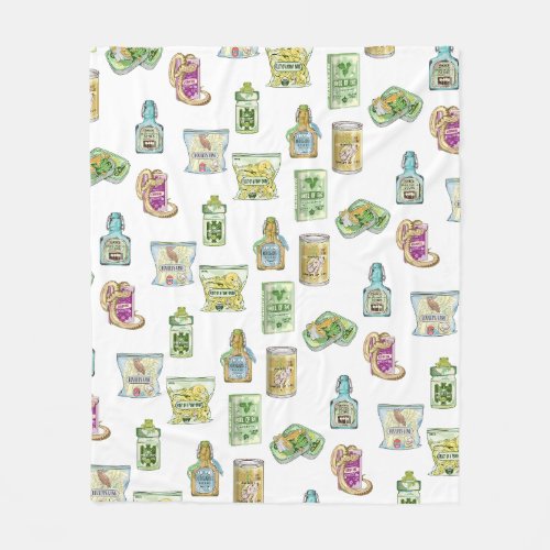 Witchs potion pattern double double  fleece blanket