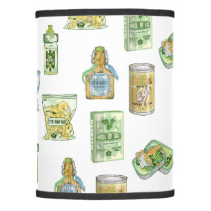 Witch's potion pattern double double  lamp shade