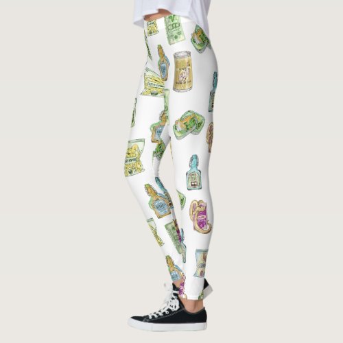 Witchs potion pattern double double  leggings