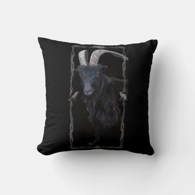 Witch's Sabbath Throw Pillow (Front)