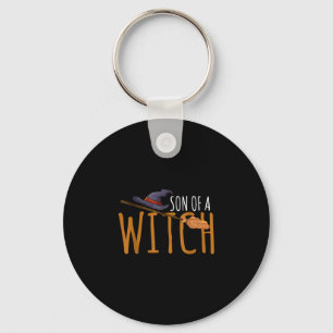 Witch's son halloween hat keychain