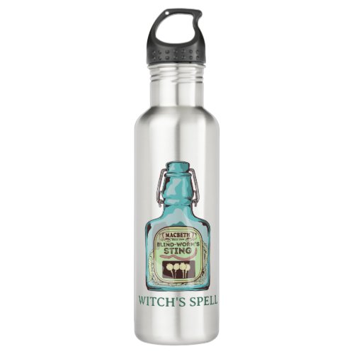Witchs Spell Macbeth Stainless Steel Water Bottle