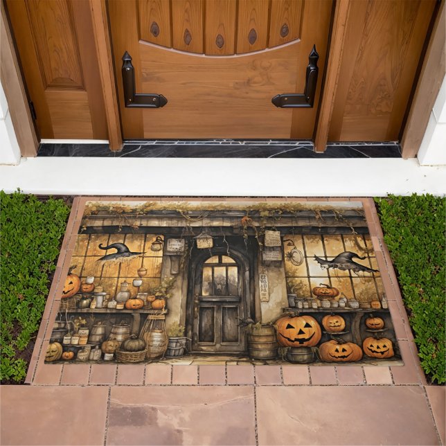 Witch's Whimsy Party: Unleash the Spookiness Doormat (Outdoor)