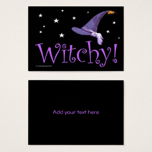Customizable Witchy Business Cards