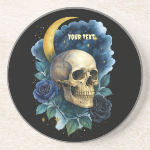 Witchy Aesthetic Gothic Floral Halloween Creepy Coaster
