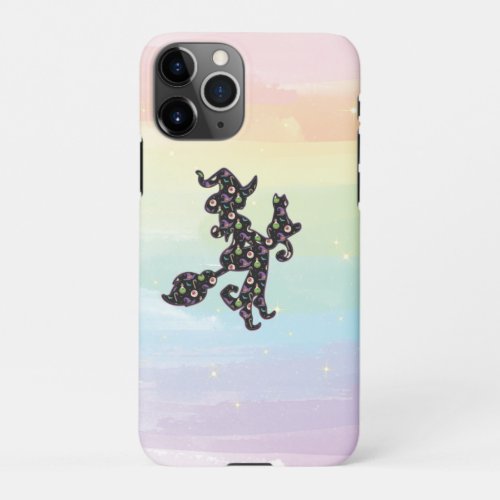Witchy And Cat Halloween Mood iPhone 11Pro Case