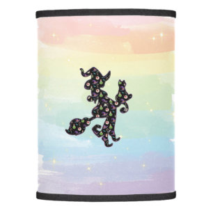 Witchy And Cat, Halloween Mood Lamp Shade