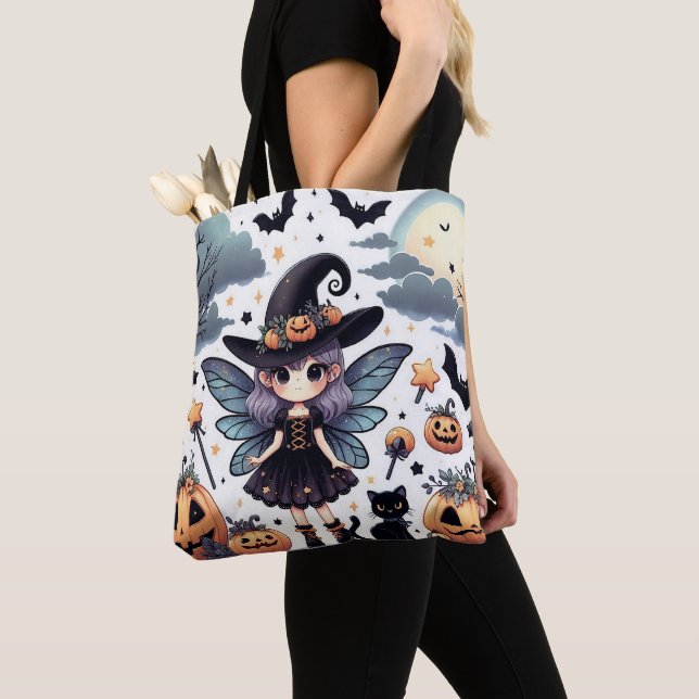 Witchy and Cute (1) Full Print  Tote Bag (Close Up)